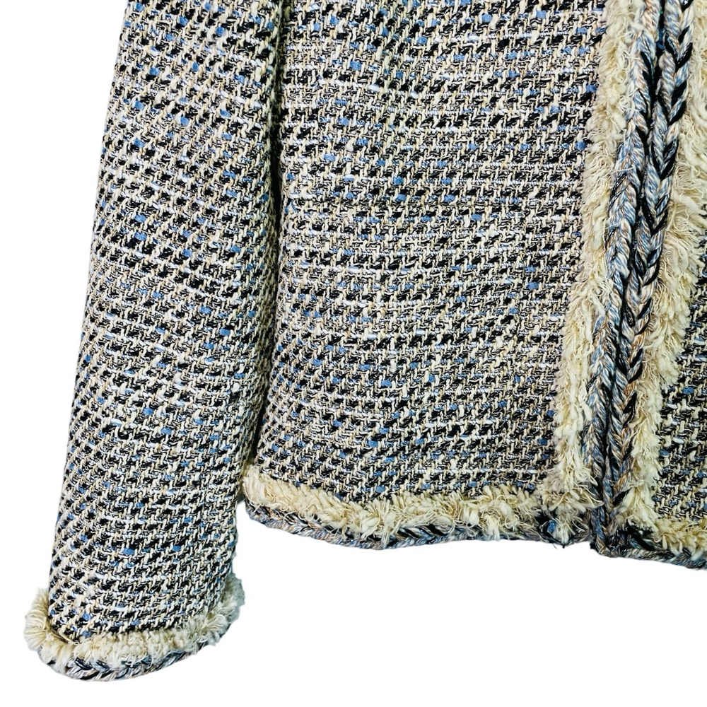 J. Crew Braided trim jacket in speckled tweed, Size US 6 NWOT - Picture 5 of 16